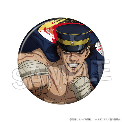 『ゴールデンカムイ』ゴング!ギラギラ缶バッジ 大 杉元佐一